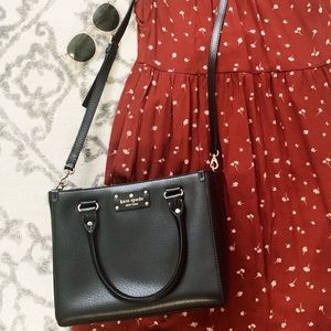 Kate Spade Small Quinn Wellesley Black Crossbody